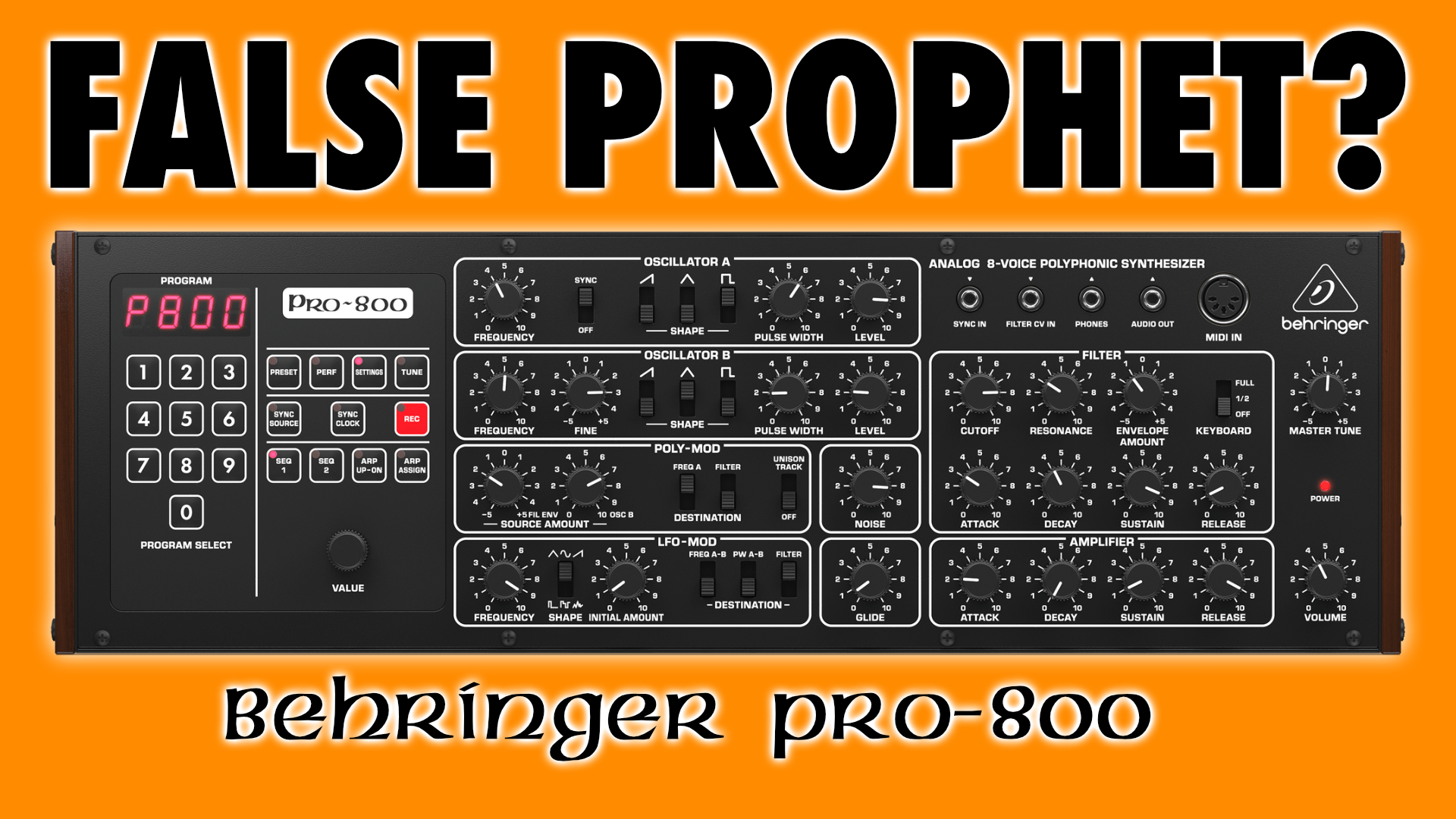 Behringer PRO800 Der falsche Prophet? • Wine & Synths